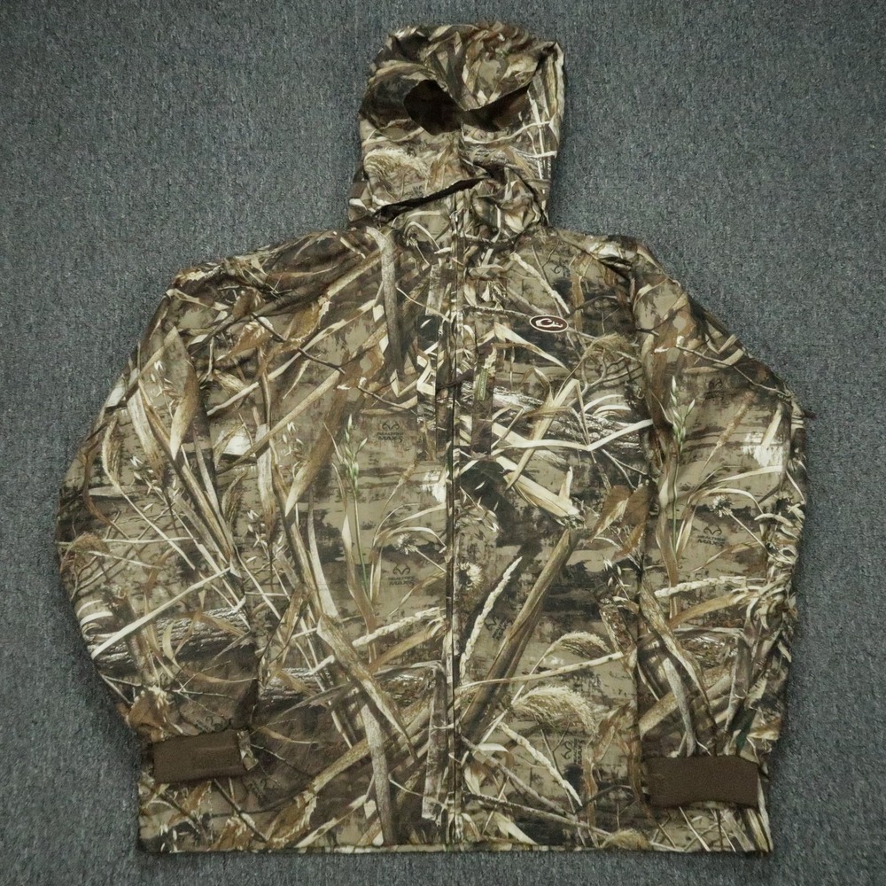 Drake Waterfowl Systems Jacket Mens 3XL Brown Camo Realtree Magnattach Hunting